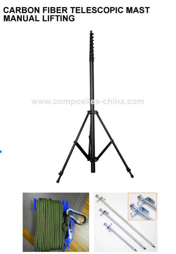 CARBON FIBER TELESCOPIC MAST1 CARBON FIBER TELESCOPIC MAST1